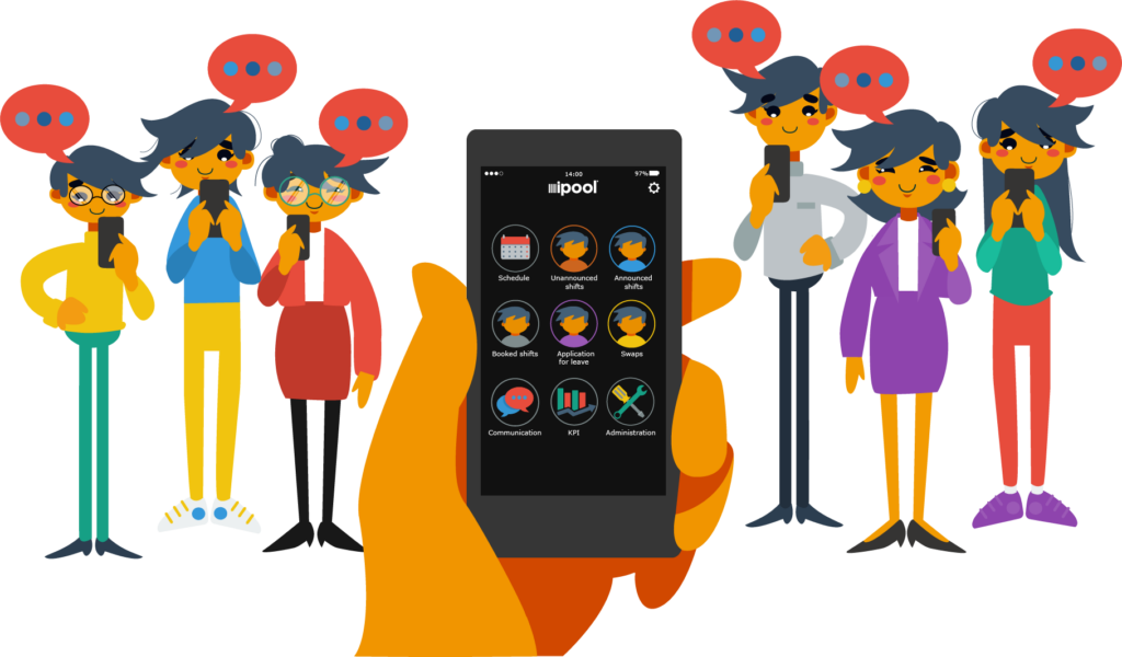 ipool personalplanering i mobilen